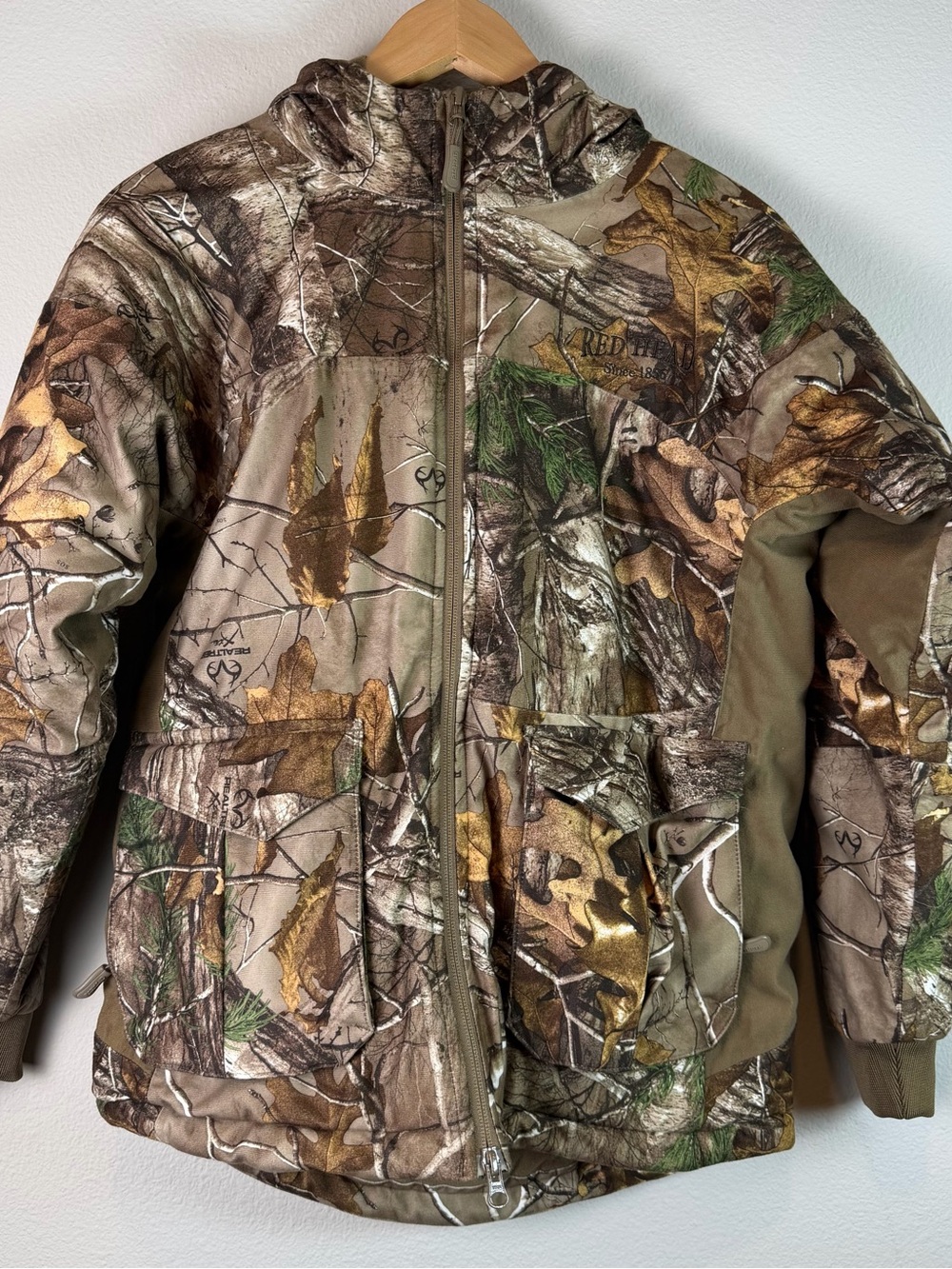 Red Head Thermolite Insulated Camo Hunting Jacket KIDS XL BoneDry Waterproof